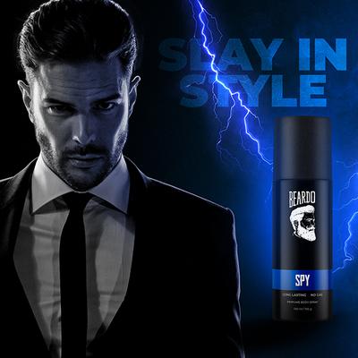 Beardo Perfume Body Spray - Spy 100 gm - Men Deodorants/Roll-Ons