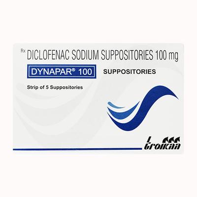 DYNAPAR 100mg Suppositories 5's - Pain relief-Nsa