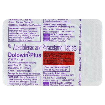 Dolowin Plus Tablet 10'S - Pain relief-Ano