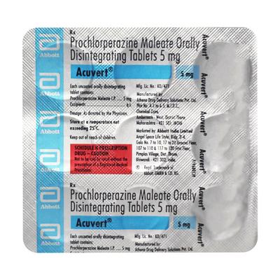 Acuvert 5mg Tablet 9'S - Psychosis-Ans