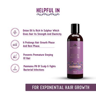 Avimee Herbal Onion Hair Oil 100 ml - Hair Oils