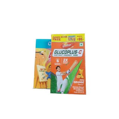 Dabur Glucoplus-C Instant Energy With Juicy - Orange Flavour 450 g + Free Apsara Art Kit Worth Rs 80 - Energy Drinks