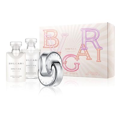 Bvlgari Omnia Crystalline Gift Set (Eau de Toilette40ml + SG40ml + BL40ml) 120 ml - Perfumes (Edt/Edp)