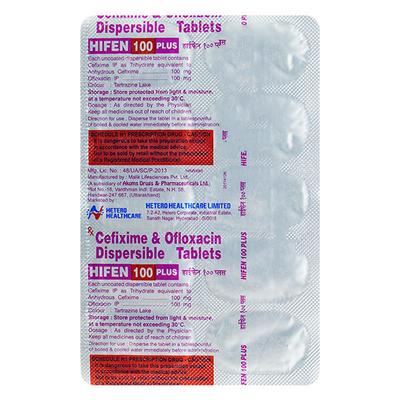 Hifen Plus 100mg Tablet 10'S - Bacterial Infections-Cep