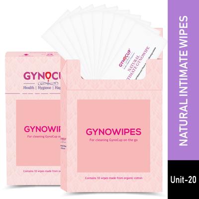 Gynocup Natural Intimate GynoWipes (Pack of 2 x 10's) - Intimate Care