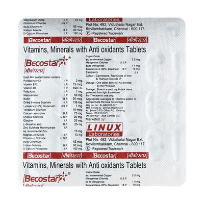 Becostar Tablet 15'S - Supplements-Vam
