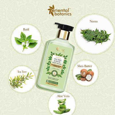 Oriental Botanics Neem, Tea Tree and Basil Body Wash 250 ml - Shower Gels & Body Wash
