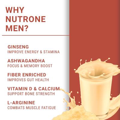 Nutrone Men Powder - Saffron Flavour (with Free Shaker) 300 gm - Multi-Vitamins