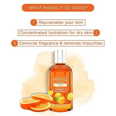 Bryan & Candy Orange Shower Gel 300 ml - Shower Gels & Body Wash