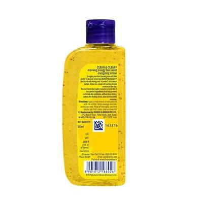 Clean & Clear Morning Energy Face Wash - Lemon Fresh 50 ml - Face Wash & Cleansers