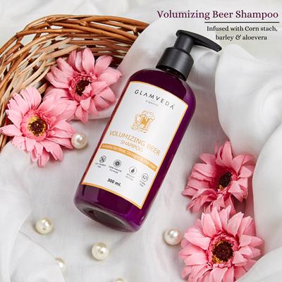 Glamveda Volumizing Beer Shampoo 300 ml - Shampoos
