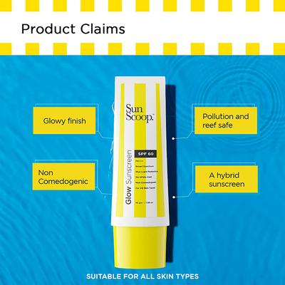 Sunscoop Glow Sunscreen Spf 60 Pa 45 gm - Face Sunscreen