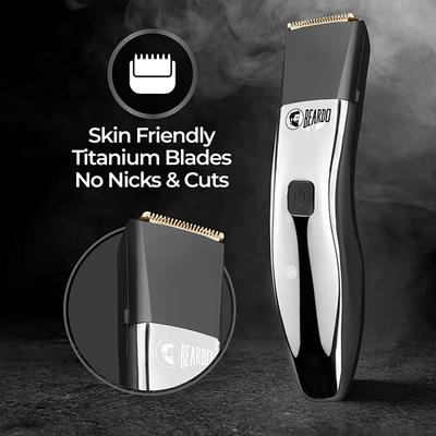 Beardo Chrome Beast Multipurpose Trimmer Kit for Men, 90 Min Runtime, 40 Length Adjustments, Shaver Black 1's - Trimmers