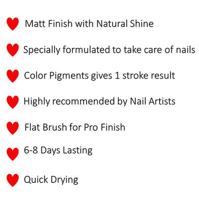 Bonjour Paris Coat Me Neon Satin Matte Nail Polish - Fluorescent Orange 9 ml - Nail Polish
