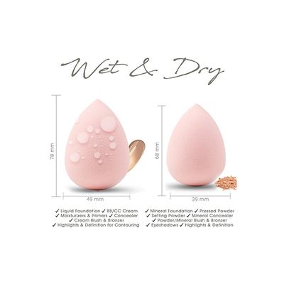 Allure Makeup Blender Sponge - Drop Peach 1's - Sponges & Applicators
