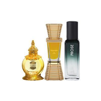 Ajmal Mukhallat Al Wafa CP And Impress CP & Prose EDP Pack of 3 20 ml - Women Perfumes (Edt/Edp)