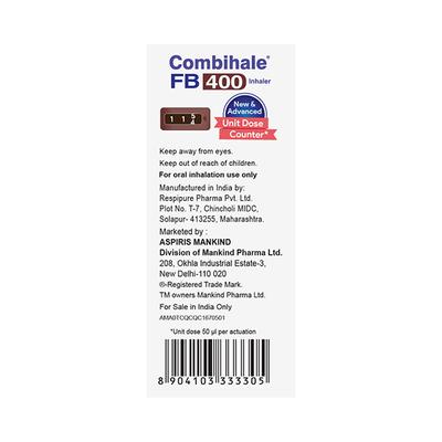 Combihale FB CFC free 400 Inhaler 120MD 1's - Asthma/COPD-Ast