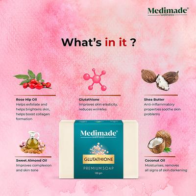 Medimade Glutathione Premium Soap 100 gm - Soaps