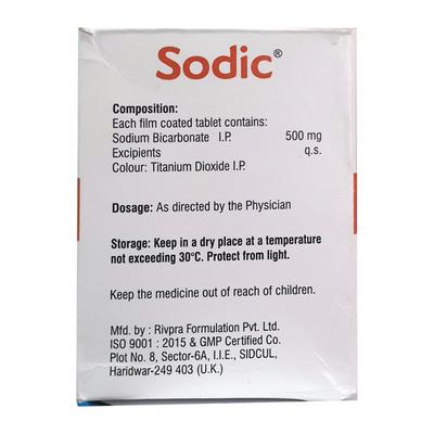 SODIC Tablet 10's - Ulcer/Reflux/Flatulence-Aaa