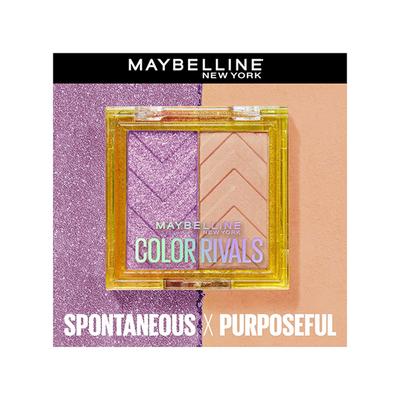 Maybelline New York Color Rivals Shadow Longwear Duo Eyeshadow Palette Spontenous x Purposeful 3 gm - Eyeliners
