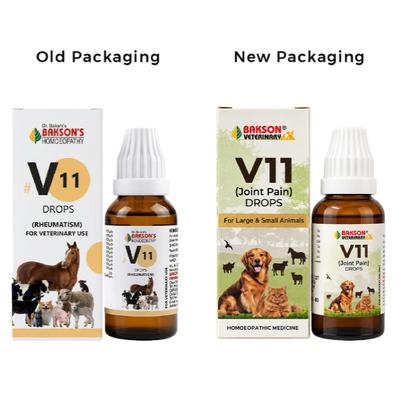 Bakson's Homoeopathy V11 Rheumatisum Drops (Veterinary) 30 ml - Pet Healthcare