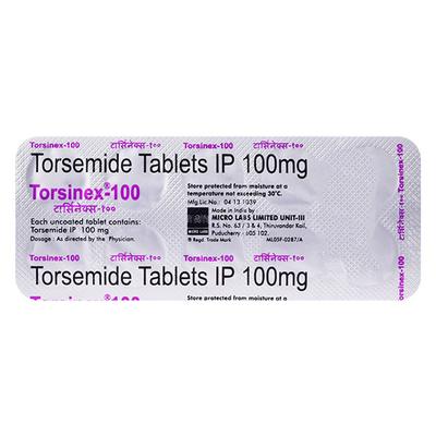 Torsinex 100mg Tablet 10'S - Hypertension-Diu