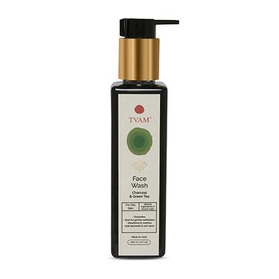 Tvam Facewash - Charcoal & Green Tea 200 ml - Face Creams