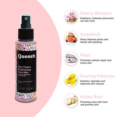Quench Botanics Mon Cherry Brightening Face Mist 100 ml - Face Mists