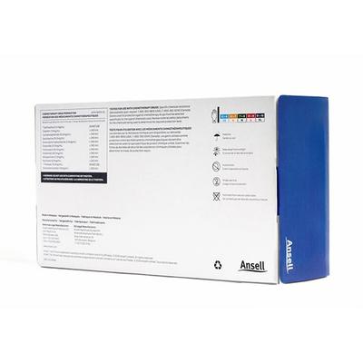 Ansell Micro Touch Nitrile Examination Gloves - Royal Blue (M) 100's - Gloves - S