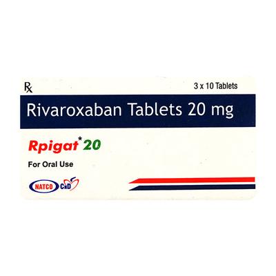 RPIGAT 20 Tablet 10's - Blood Clot-Ant