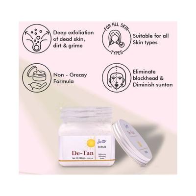 Jeva De Tan Lightening Whitening and Deto Scrub 380 ml - Scrubs & Exfoliants