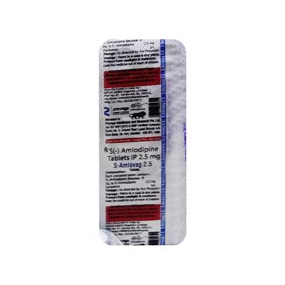 S AMLOVAG 2.5 Tablet 10's - Hypertension-Cal