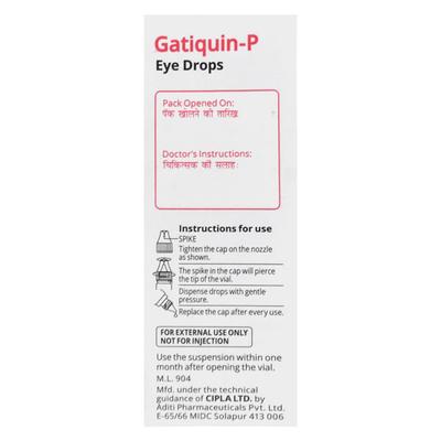 Gatiquin P Eye Drops 10ml - Eye Infections-Eaa