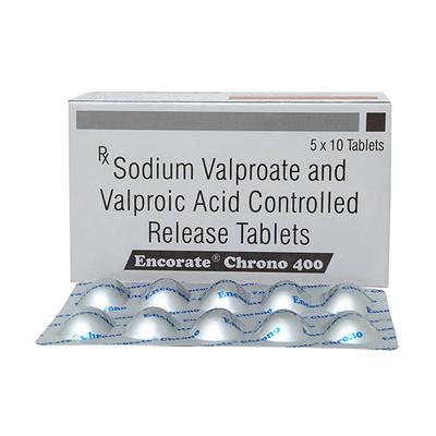 Encorate Chrono 400mg Tablet 10'S - Epilepsy/Convulsion-Ant