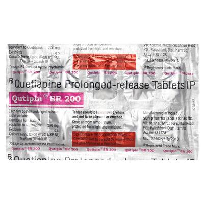 Qutipin SR 200mg Tablet 10'S - Schizophrenia-Aps
