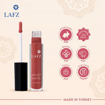 Lafz Transfer Proof & Smudge Proof Velvet Matte Lip Colour, Valley Of Roses 5.5 ml - Liquid Lipsticks
