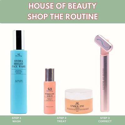 House of Beauty Led Red Light Eye Massager- Hollow Undereyes, Dark Circles, Boosts Collagen 1's - Massagers