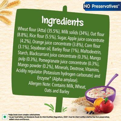 Nestle CERELAC 5 Grains & Fruits Baby Food Cereal No Preservatives (18 to 24 Months Baby) 300 g - Baby And Infant Supplements