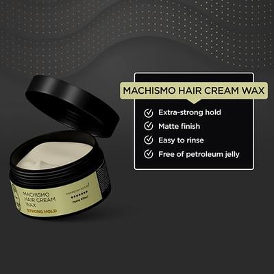 The Man Company Matte Effect Strong Hold - Machismo Cream Wax Almond Oil & Vitamin E 100gm - Hair Gels & Waxes