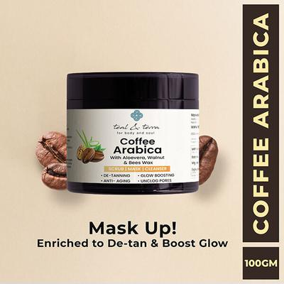 Teal & Terra 3-In-1 Face Mask Coffee Arabica 100 gm - Face Packs