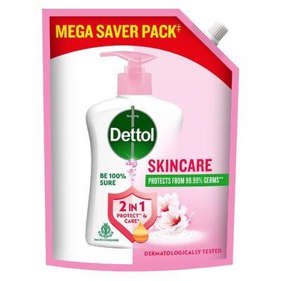 Dettol Skincare Liquid Handwash (Refill Pack) 1350 ml - Hand Wash & Soaps