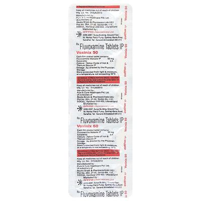Voxinix 50mg Tablet 10'S - Depression-Ant