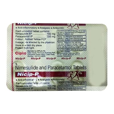 NICIP P Tablet 10's - Pain relief-Nsa