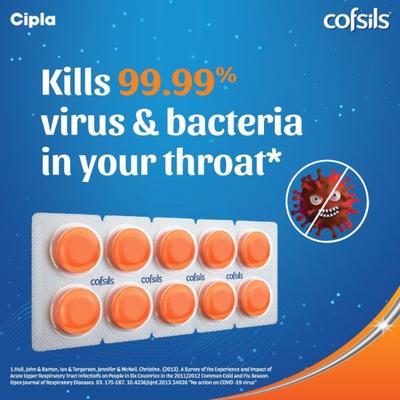 Cofsils Lozenges - Orange 10's - Sore Throat Lozenges