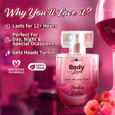 Plum Body Lovin Tonka Bella Eau De Parfum- Fruity Floral Perfume 50 ml - Women Perfumes (Edt/Edp)