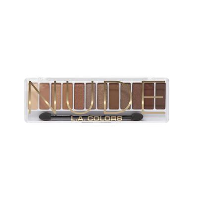 L.A. Colors 12 color Irresistible Eyeshadow Palette - Nude 8.5 gm - Face Palettes