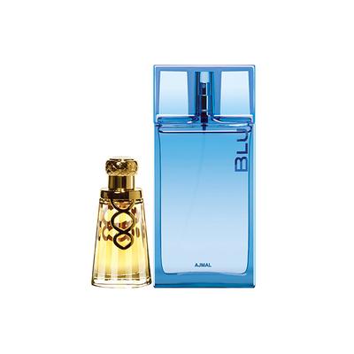 Ajmal Khallab EDP Woody Oudh Perfume And Blu EDP Aquatic Woody Perfume 140 ml - Perfumes (Edt/Edp)