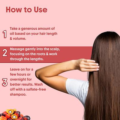 Aravi Organic Batana Hair Oil for Hair Growth with Pumpkin Oil - Derived from American Oil Palm Nut 200 ml - Hair Oils