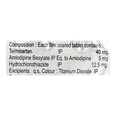 Telzox Trio 40mg Tablet 10'S - Hypertension-Ang