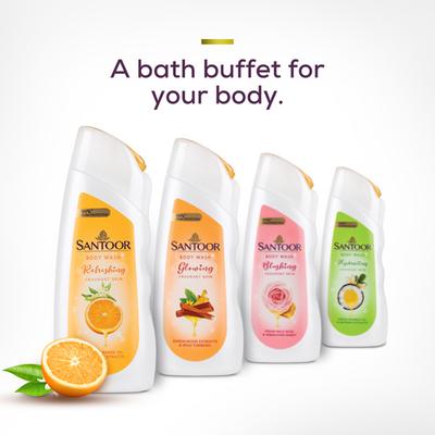 Santoor Refreshing Skin Body Wash 230 ml - Shower Gels & Body Wash